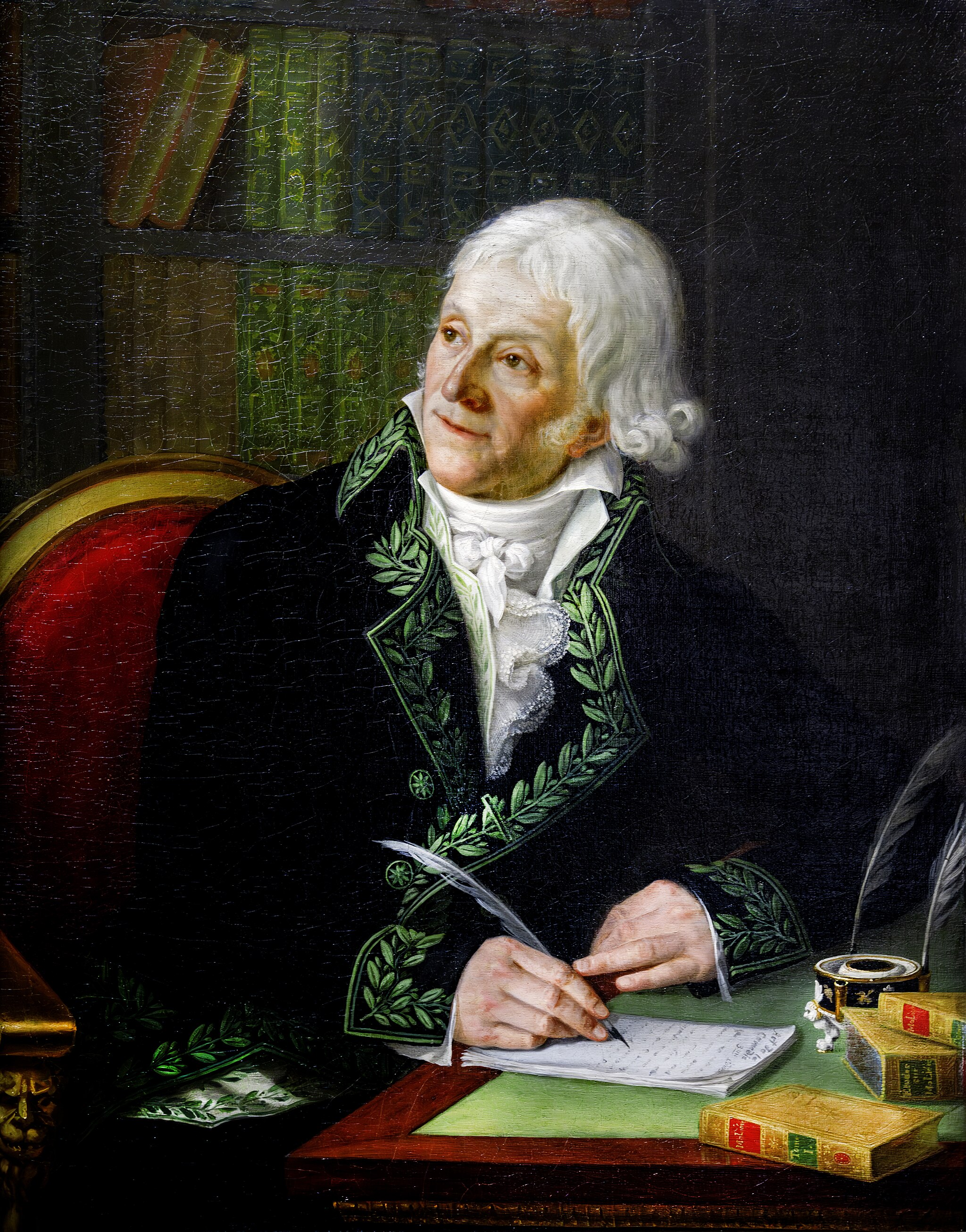 Portrait of Jean-François Cailhava de L'Estandoux, dressed as a member of the Institute.